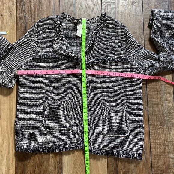 Chico’s Woven Soft Shell Open Front Blazer Shacket Chico’s 1 Medium 8 - Picture 11 of 12